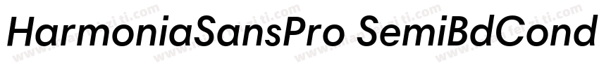 HarmoniaSansPro SemiBdCond字体转换